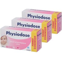 PHYSIODOSE Physiodose Physiologisches Serum – 3 Boxen mit 40 Einzeldosen, 40 Stück, 3er-Packung