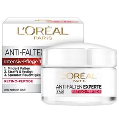 L'Oréal Paris Feuchtigkeitspflege für das Gesicht, Anti-Aging Creme zur Minderung von Falten mit Retino Peptiden, Für eine straffere und weichere Haut, Anti-Falten Experte, 1 x 50 ml
