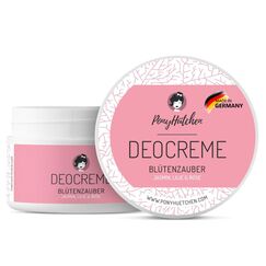 PonyHütchen - Deocreme Blütenzauber - Feste Deo Creme vegan, ohne Alu & Tierversuche - Unisex Antitranspirant Naturkosmetik made in Germany - ideal für Handgepäck
