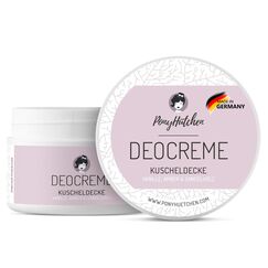 PonyHütchen - Deocreme Kuscheldecke - Feste Deo Creme vegan, ohne Alu & Tierversuche - Unisex Antitranspirant Naturkosmetik made in Germany - ideal für Handgepäck