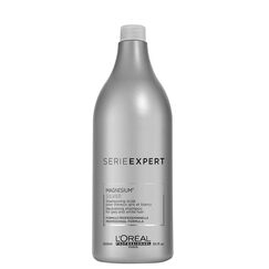 L'Oréal Professionnel Serie Expert Silver Shampoo, Neutralisiert Gelbstich, verleiht grauem und weißem Haar Glanz, 1er Pack (1 x 1,5 l)