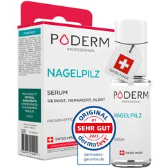 PODERM - NAGELPILZ-BEHANDLUNG | Revitalisierender | Professionelle Fuß/Handpflege | Einfach/Schnell | Made in Switzerland
