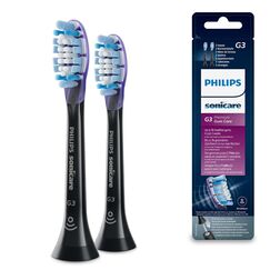 Philips Sonicare Original G3 Premium Gum Care Standard Schallzahnbürstenköpfe - 2er-Pack in Schwarz (Modell HX9052/33)
