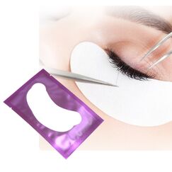 Lunamoon Augenpads für Wimpernverlängerung Wimpern Pads Wimpernverlängerung Pad Eyelash Pad Wimpern Färben Pad Wimpernlifting Pad Eye Gel Patch for Eyelash Extensions 50Paar (Lila)