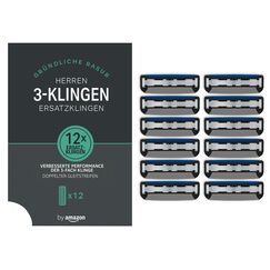 by Amazon 3-fach-Klingen für Herrenrasierer (12 Stück)