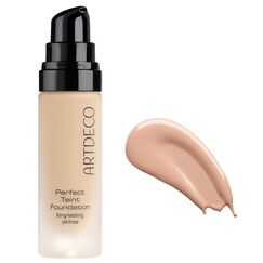 ARTDECO Perfect Teint Foundation - langanhaltende, flüssige Foundation ohne Öl und ohne Maskeneffekt - 1 x 20 ml