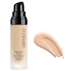 ARTDECO Perfect Teint Foundation - langanhaltende, flüssige Foundation ohne Öl und ohne Maskeneffekt - 1 x 20 ml