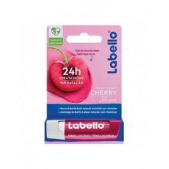 Labello Cherry Shine Lippenpflegestift 4,8 g, farbiger und pflegender Lippenbalsam mit Kirscharoma, feuchtigkeitsspendender Lippenbalsam für 24 Stunden mit natürlichen Inhaltsstoffen