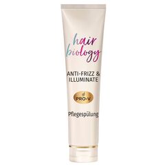 hair biology Pflegespülung, Anti-Frizz und Illuminate, 250ml, für widerspenstiges oder trockenes und coloriertes Haar, Menopause, Wechseljahre, Haarpflege