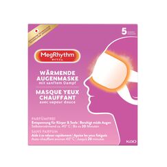 MegRhythm Wärmende Augen-Maske - 5er Packung - Parfumfrei - Beruhigt Müde Augen - Mit Sanftem Dampf â€“ Selbsterwärmend - Das Original Aus Japan