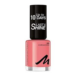 Manhattan Last und Shine Nagellack, Nr.430 Coralicious, 1er Pack (1 X 10 ml)