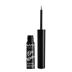 NYX Professional Makeup Epic Wear Semi-Permanent Liquid Liner, Langlebig, Wasserfest, Eyeliner und Body Art für Gesicht und Körper, Mattes Finish, Farbe: 07 Rot