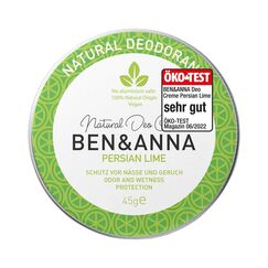 BEN & ANNA Deocreme Persian Lime - Natürliche Deocreme für Herren und Damen - Deo Creme gegen starkes Schwitzen - Vegan & Naturkosmetik - Festes Deo ohne Aluminium