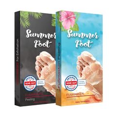 Summer Foot 2 Paar Premium Hornhaut-Socken - Hornhaut Fußmaske - Maske für weiche Füße - effektive Fußpflege - dermatologisch getestet