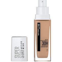 Maybelline New-York – Flüssiger Teint, langanhaltend, ohne Übertragung, hohe Deckkraft – Superstay Active Wear 30h – Farbton Nude Beige (21), Inhalt: 30 ml