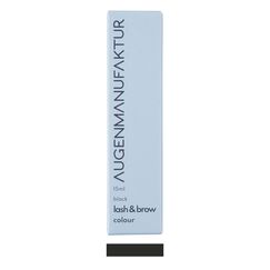 Augenmanufaktur Colour Lash & Brow Wimpern und Augenbrauen färben black - permanent Farbe für Intensiv Tönung – 15 ml