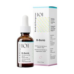 Geek & Gorgeous B-Bomb Duo Pack – Hochdosiertes 10% Niacinamid-Serum – Verfeinert Poren, reduziert Unreinheiten & reguliert Talgproduktion – Ideal für Mischhaut & fettige Haut – 30 ml x 2