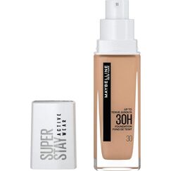 Maybelline New-York – Flüssiger Teint, langanhaltend, ohne Übertragung, hohe Deckkraft – Superstay Active Wear 30h – Farbton Sand (30) – Inhalt: 30 ml