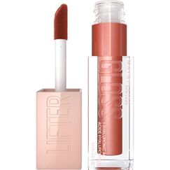 Maybelline New York Glänzender Lipgloss für voller wirkende Lippen, Feuchtigkeitsspendend, Mit Hyaluronsäure, Lifter Gloss, Farbe: Nr. 009 Topaz (Beige), 1 x 5,4 ml