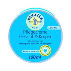 PENATEN Pflegecreme Gesicht und Körper 100ml,schnell einziehende Baby Gesichtscreme + Körpercreme für zarte Babyhaut hinterlässt ein weiches Hautgefühl und versorgt die Haut mit wichtiger Feuchtigkeit