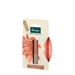 Kneipp Farbige Lippenpflege Natural Deep Nude - Mit Bio Sheabutter & Vitamin E - Für gepflegte getönte Lippen ohne auszutrocknen - 3,5 g