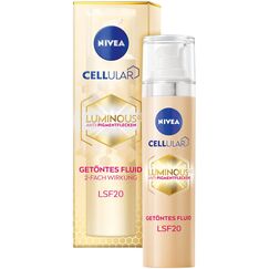 NIVEA Cellular Luminous 630 Anti-Pigmentflecken Getöntes Fluid LSF20 (40 ml), Gesichtspflege gegen Pigmentflecken und Altersflecken, feuchtigkeitsspendendes Fluid mit Hyaluron
