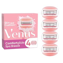 Gillette Venus Comfortglide Spa Breeze Rasierklingen Damen, 4 Ersatzklingen für Damenrasierer