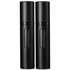 Travelofo Parfümzerstäuber Nachfüllbar, Leer Reise Parfüm Zerstäuber Mini Portable Sprühflasche mit Fenster für Unterwegs, 8ml (Schwarz & Schwarz)