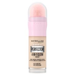 Maybelline New York 4-in-1 Make Up mit Concealer, BB Cream, Highlighter und Primer, für einen perfekten Teint, Foundation mit leichter Deckkraft, Instant Perfector Glow, Nr. 00 Fair Light, 20 ml