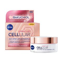 NIVEA Cellular Expert Lift Multi-Effekt Anti-Age Tagespflege, feuchtigkeitsspendende Tagescreme für eine jünger aussehende Haut, Feuchtigkeitscreme mit LSF 30 (50 ml)