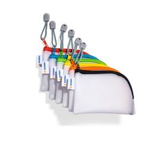 HERMA Dokumententasche A7 mit Reißverschluss Set, 10 Stück, wasserdichte mini Reißverschlusstasche, verschließbare Dokumentenmappe aus Kunstoff mit Zipper, halb-transparent, 14 x 10 cm