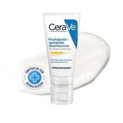 CeraVe Feuchtigkeitscreme für das Gesicht mit LSF 50, Creme für trockene bis sehr trockene Haut, Tagescreme mit Hyaluron und 3 essenziellen Ceramiden, 52 ml