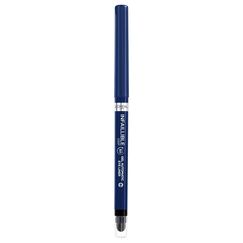 L'Oréal Paris Wasserfester Eyeliner mit Gel-Formel und integriertem Schwamm für gelungene Smokey Eyes, 36h Halt, Infaillible Gel Automatic Grip Liner, Blue Jersey (Blau), 1 Stück