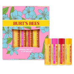 Burt's Bees Lippenbalsam-Geschenkset, Bienenwachs, Erdbeere, Tropische Ananas, Drachenfrucht-Zitrone, In voller Blüte, 4 x 4,25 g