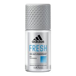 adidas Fresh Anti-Transpirant Deo Roll-On für ihn, 48 Stunden Trockenschutz und extra-langanhaltende Frische, 50ml