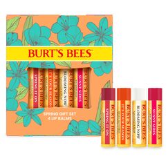 Burt's Bees Lippenbalsam-Geschenkset, 4 Lippenbalsam, Granatapfel, Kokosnuss und Birne, Süße Mandarine, Frisch gepflückt, 4 x 4,25 g
