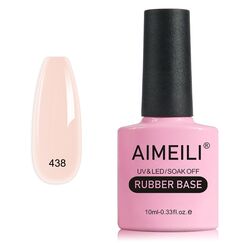 AIMEILI Rubber Base Gel Soak Off UV LED Rubber Base Coat Nägel Unterlack Gel Nagellack Maniküre 10ml (438)