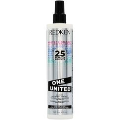 Redken Multi-Benefit-Treatment, Feuchtigkeitsspendendes Pflege-Spray für alle Haartypen, Hitzeschutz & Anti-Haarbruch, One United, 1 x 400 ml