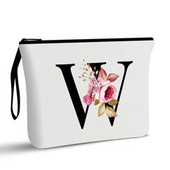 Vavabox A-Z Personalisierte Kosmetiktasche-Geburtstagsgeschenke für Frauen, Mütter, Beste Freundinnen und Brautjungfern (W)