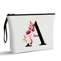 Vavabox A-Z Personalisierte Kosmetiktasche-Geburtstagsgeschenke für Frauen, Mütter, Beste Freundinnen und Brautjungfern (A)