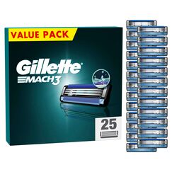 Gillette Mach3 Rasierklingen für Männer, 25 Ersatzklingen