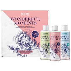 Rosenwasser Gesichtswasser Geschenkset Monte Nativo (600ml) - Rose water for face Original, mit Aloe Vera, mit Hyaluron - Gesichtstoner - Gesichtsreinigung - Porenreiniger Gesicht Naturkosmetik
