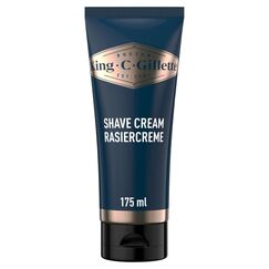 King C. Gillette Bartpflege Original-Rasiercreme (175 ml), feuchtigkeitsspendende Gesichtspflege für empfindliche Haut und ein Ergebnis auf Barber-Niveau, Geschenk für Manner
