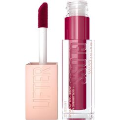 Maybelline New York Glänzender Lipgloss für voller wirkende Lippen, Feuchtigkeitsspendend, Mit Hyaluronsäure, Lifter Gloss Candy Drop, Farbe: Nr. 025 Taffy (Pink), 1 x 5,4 ml