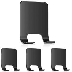 Leryati Rasierer Halterung Dusche, 4 Stück Schwarz Rasierhalter Dusche Ohne Bohren, Edelstahl Rasierer Halter, Selbstklebende Rasierer aufhänger dusche Geeignet für Tür Wand Badezimmer, Küche