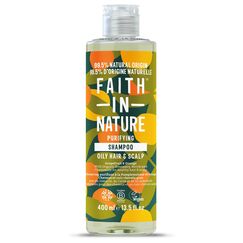 Faith In Nature Natürliches Grapefruit-Orangen-Shampoo, Belebend, Vegan und Frei von Tierversuchen, Ohne SLS Oder Parabene, Für Normales bis Fettiges Haar, 400ml