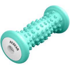 BESKAR Fußmassagerolle für Plantarfasziitis, Tragbarer Gummi Massagerolle zur Linderung Fußgewölbe-Schmerzen, Fuß-Triggerpunkttherapie & Tiefengewebemuskel, Fuß-Reflexzonenmassage