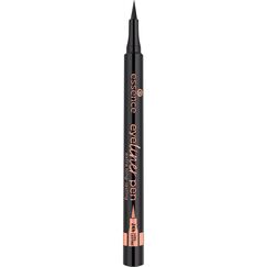 essence eyeliner pen extra long-lasting, Nr. 010, Schwarz, langanhaltend, definierend, farbintensiv, vegan, wasserfest, ohne Mikroplastikpartikel, ohne Parfüm, 1er Pack (1.1ml)