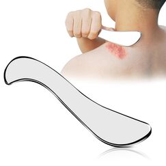 Gua Sha Edelstahl - Gua Sha Schaber - Grade Faszien Tool zum Reiben - Lymphdrainage Massagegerät - Ganzkörper Cellulite Massage - für Beine, Rücken, Gesicht, Nacken,Muskelentspannung& Schmerzlinderung