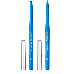 Manhattan Endless Stay Waterproof Gel Eyeliner – Hellblauer Gel Eyeliner mit Glitzer und herausdrehbarer Mine ohne Anspitzen – Farbe Aqua Sparkle 004 – 1 x 2,6g (Packung mit 2)